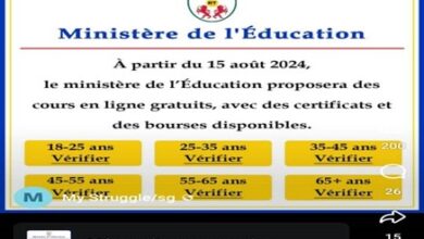 Faux : Le Ministère togolais de l’Éducation ne propose pas des cours en ligne gratuits