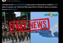 L'armée algérienne n'a pas repoussé de drone de la coalition AES à Tinzaouatène le 27 août 2024