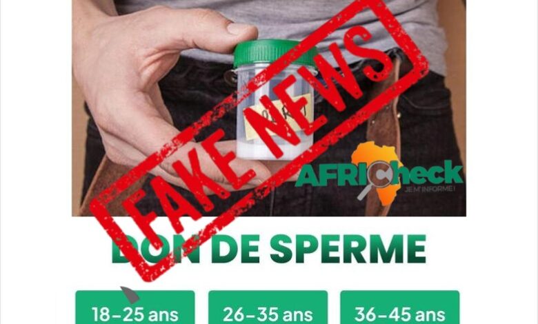 La publicité sponsorisée de don de sperme est-elle vérifiée ?