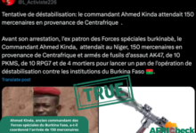 Ahmed Kinda et la prétendue tentative de déstabilisation du Burkina Faso : Que s'est-il vraiment passé ?