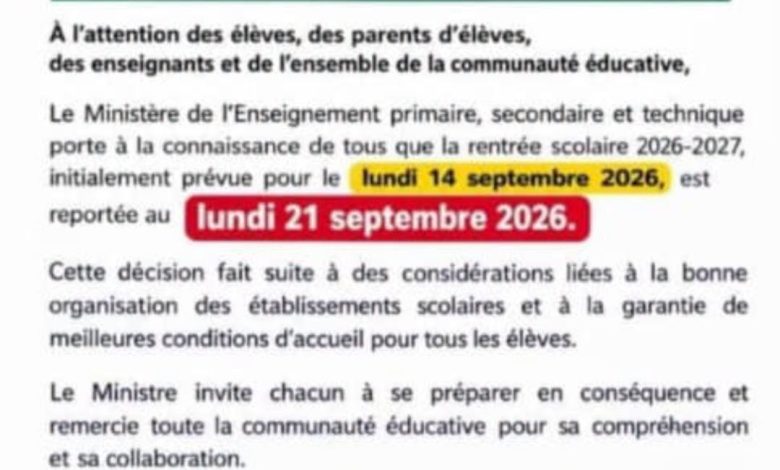 Faux communiqué sur la rentrée scolaire au Togo : Les cours ont bel et bien repris ce 14 septembre